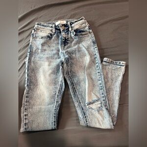 KanCan Blue High Rise Distressed Jeans
